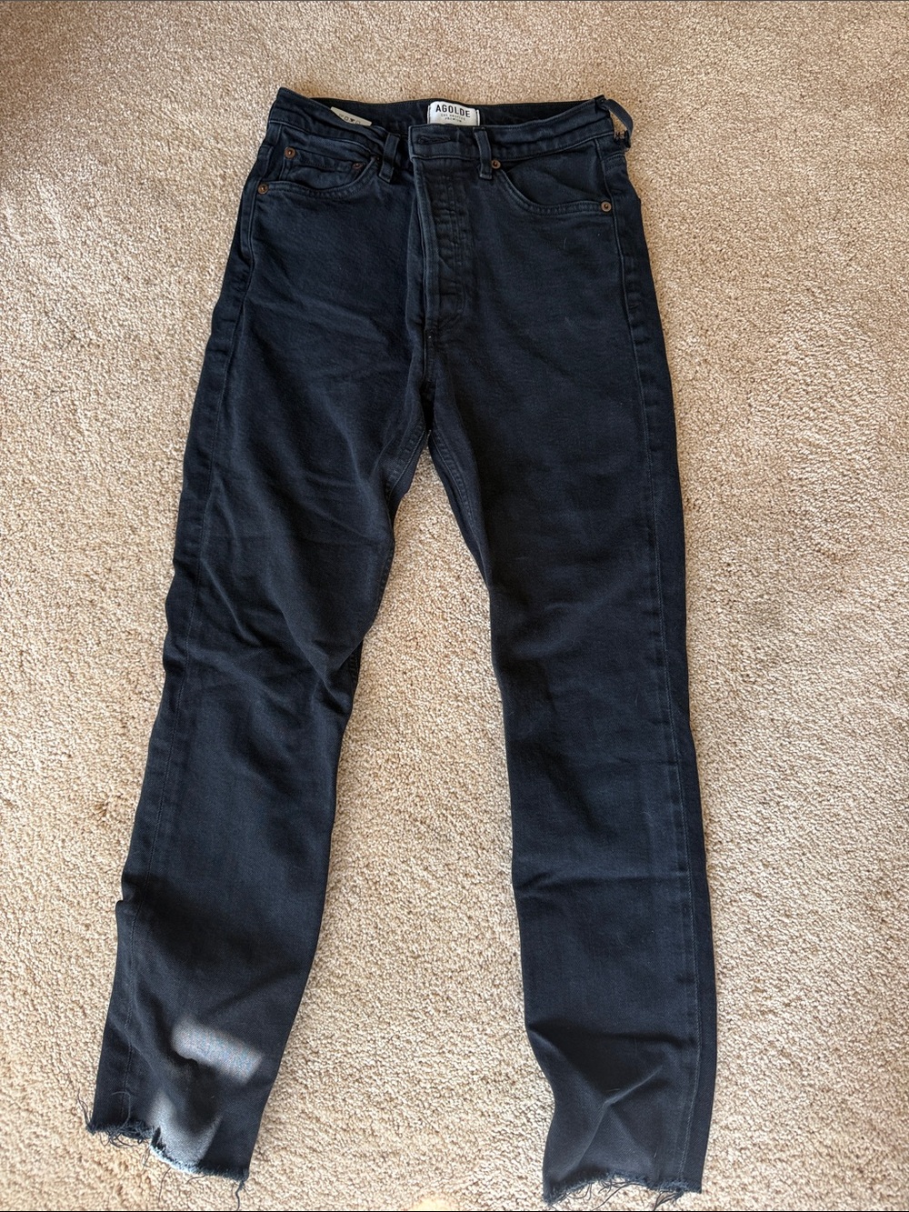 Agolde Men's Slim Straight Jeans - Black